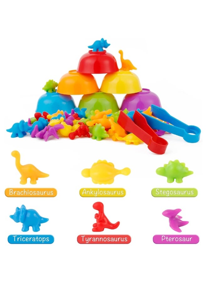 SnuzzleMart  dinosaur-shaped counting/sorting toys Sensory Silicone Suction Fidget Toy Set – 8 Pieces - Image 5